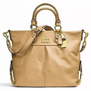 Coach Madison Tan Leather Julianne Shoulder Bag - NWT!